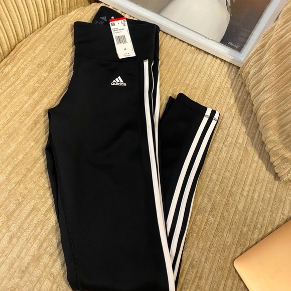adidas Pants - Adidas Climalite 3 Stripe CW5146 Leggings